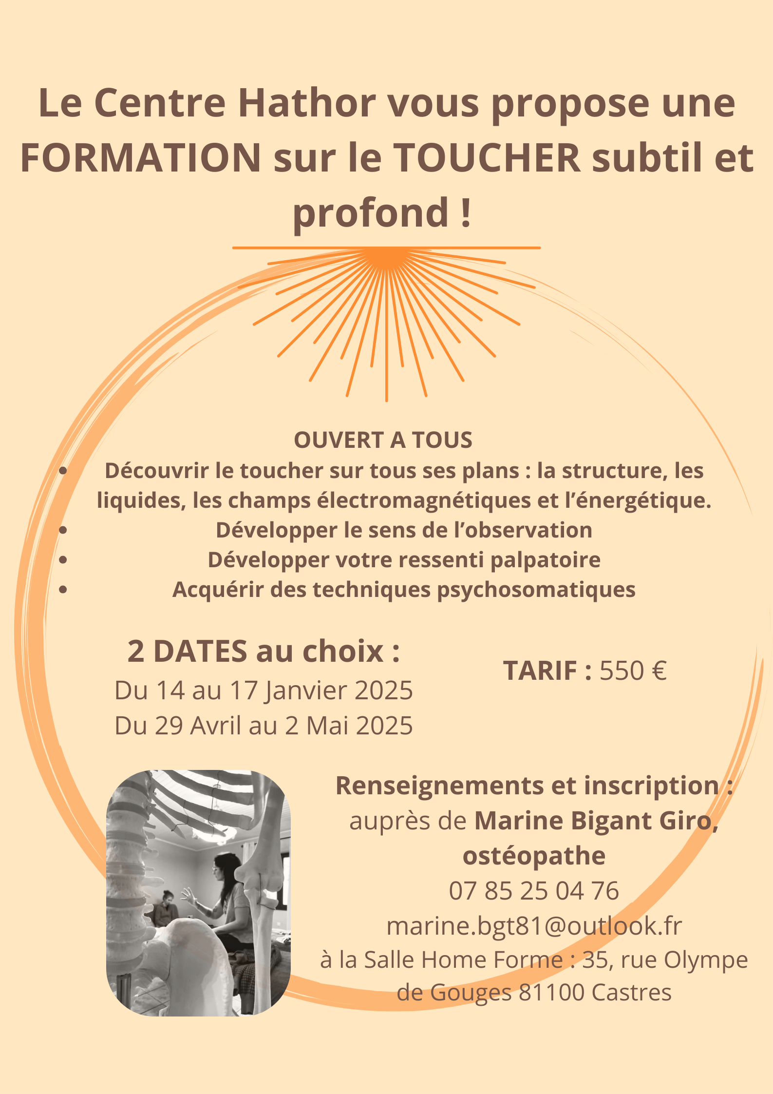 FORMATION SUR LE TOUCHER